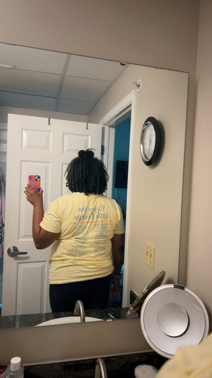 Customer photo review of Enjoy The Little Things List (Back Print)