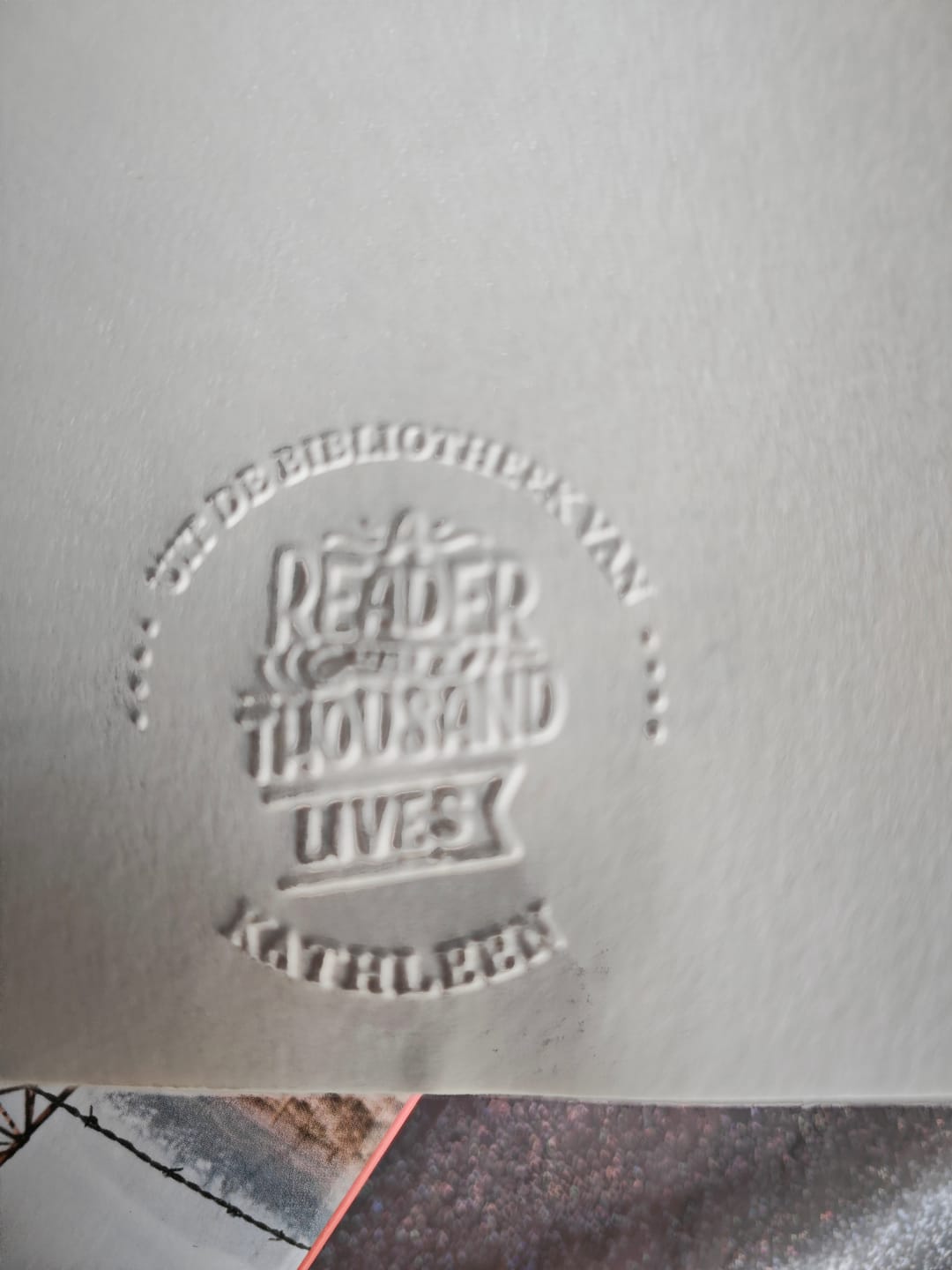 Customer photo review of BoekenStempel - Persoonlijke Boekstempel