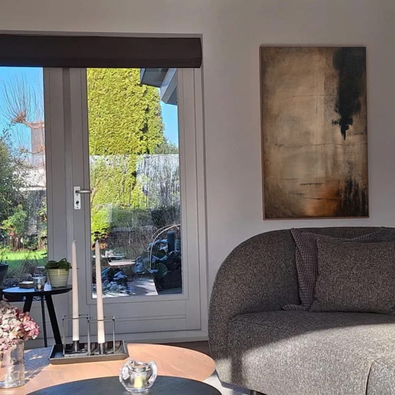 Customer photo review of Abstract Painting Canvas #AP128