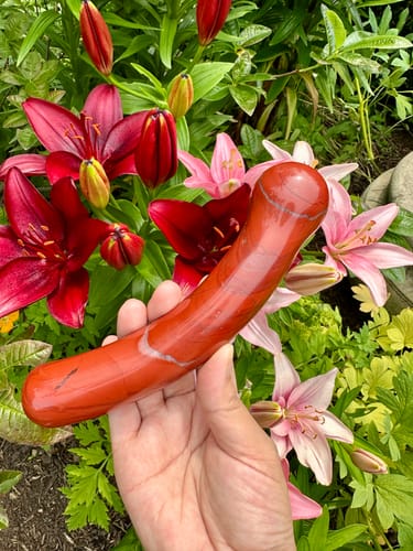Customer photo review of Red Jasper Amrita Wand® (Imperfect)