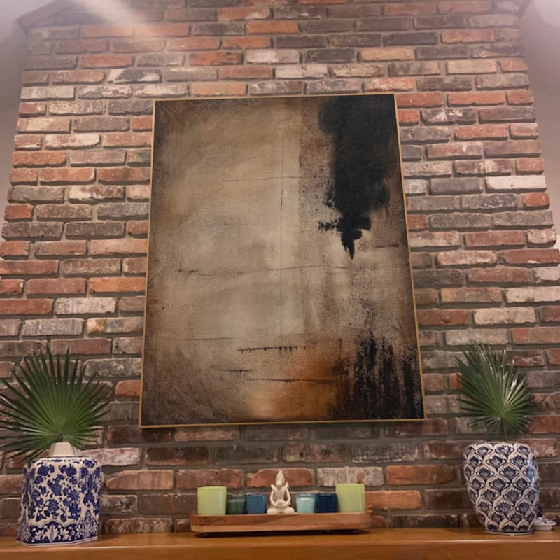 Customer photo review of Abstract Painting Canvas #AP128