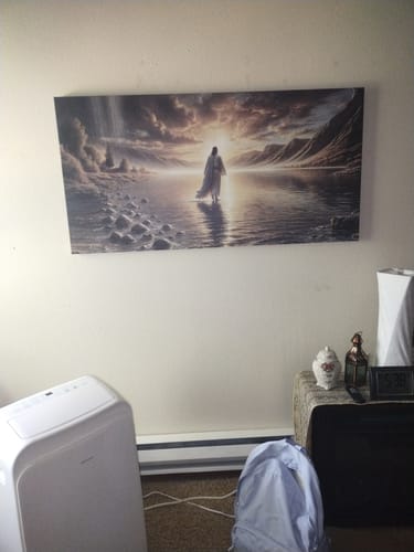 Customer photo review of Walking on Water - Faith Wall Art II