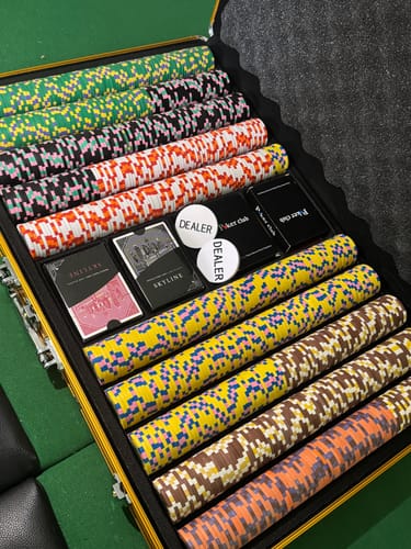 Customer photo review of Poker Chips Set Joker Casino 1000