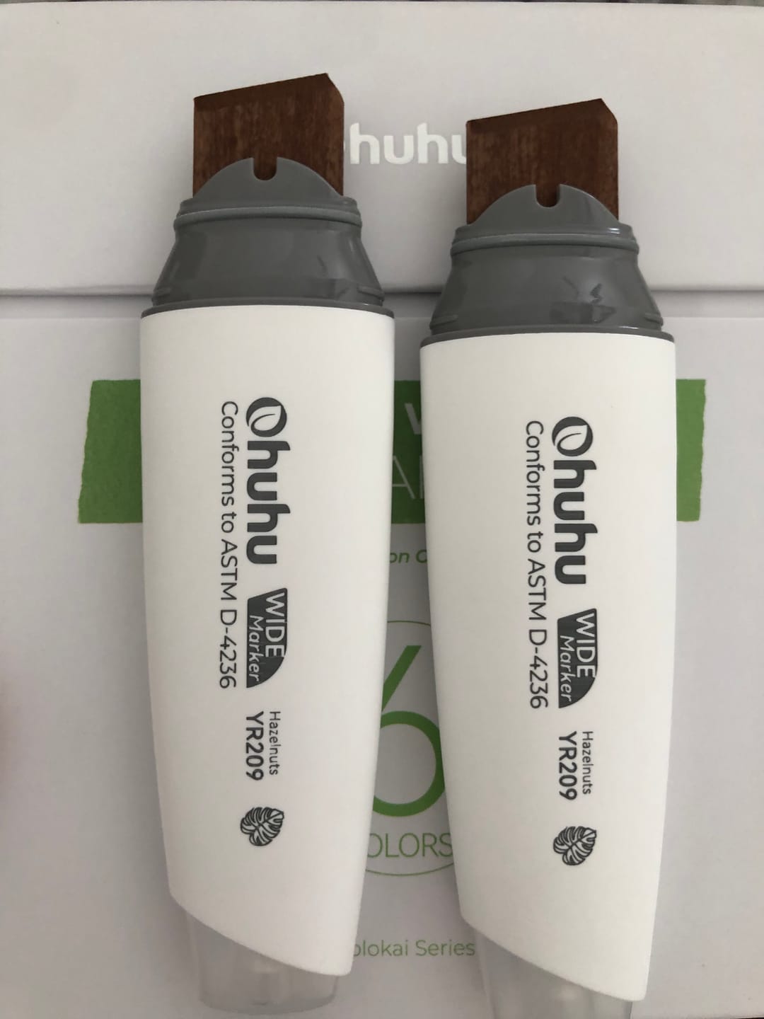 Customer photo review of Ohuhu Molokai Four Tones Extra-wide Tip Alcohol Art Markers