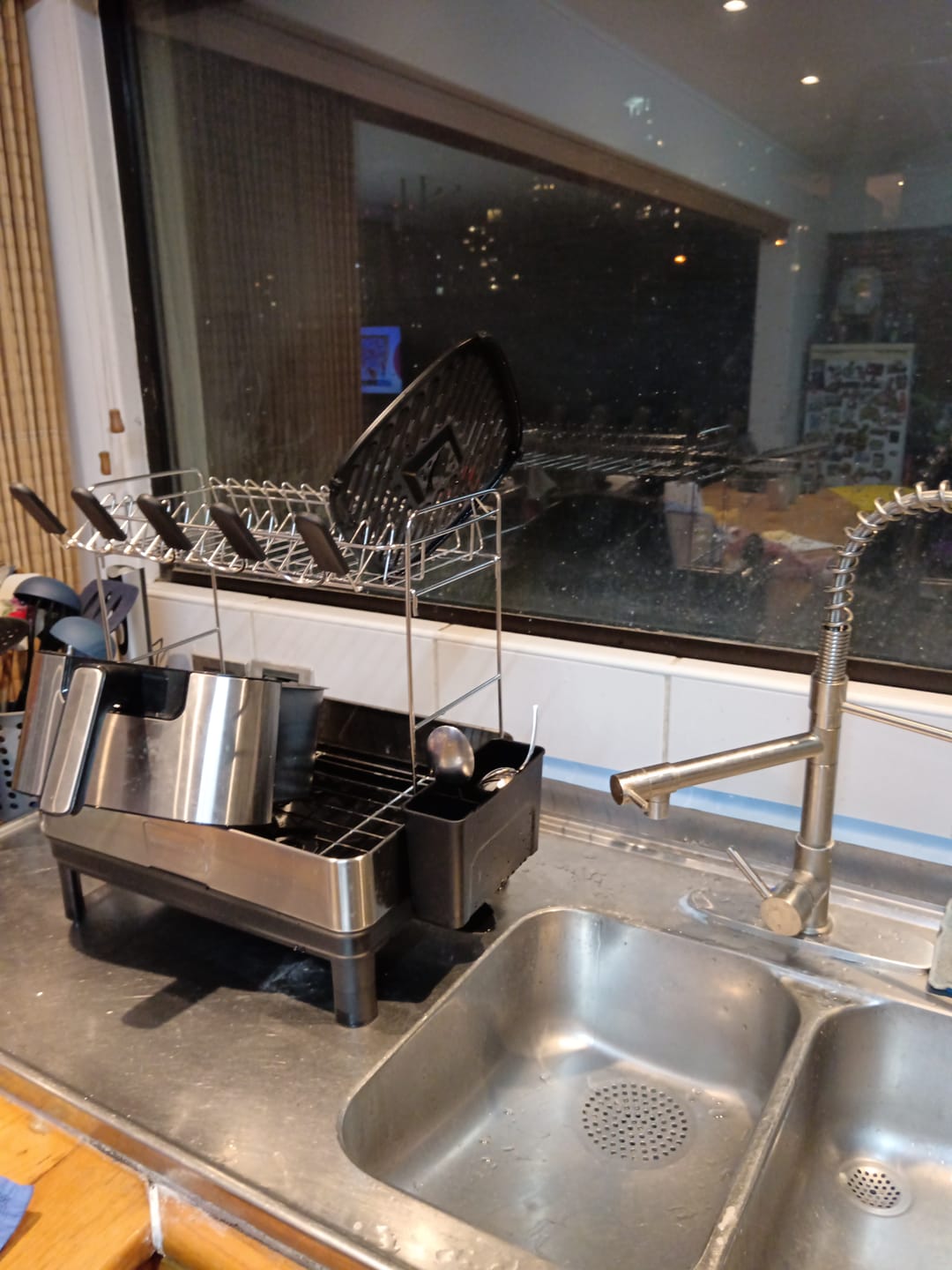 Customer photo review of Escurridor De Platos Inoxidable De 2 Niveles Organizador De Cocina