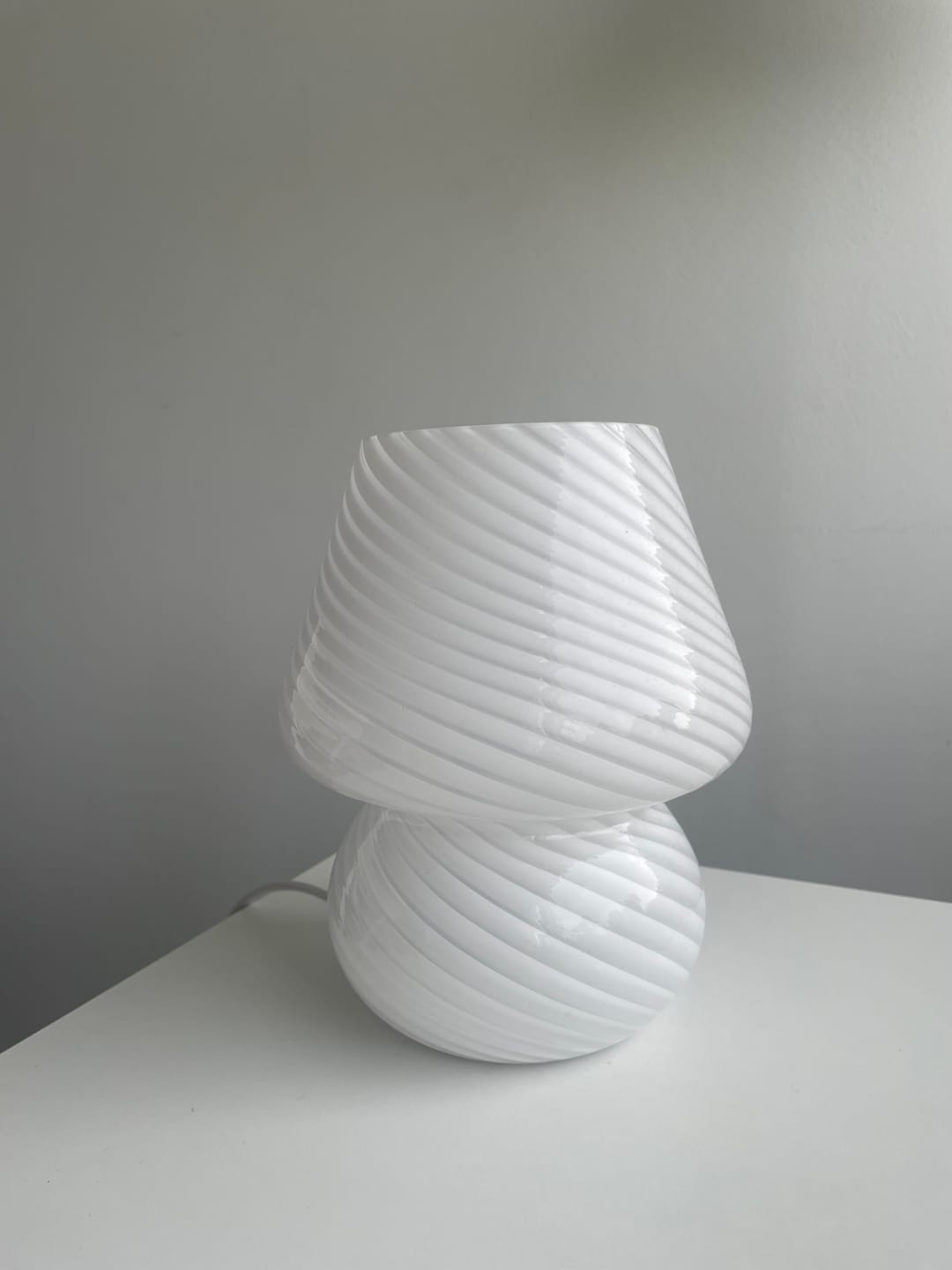 Customer photo review of Murano Mushroom Table Lamp