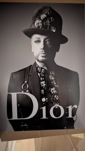 Customer photo review of Boy George Dior Poster