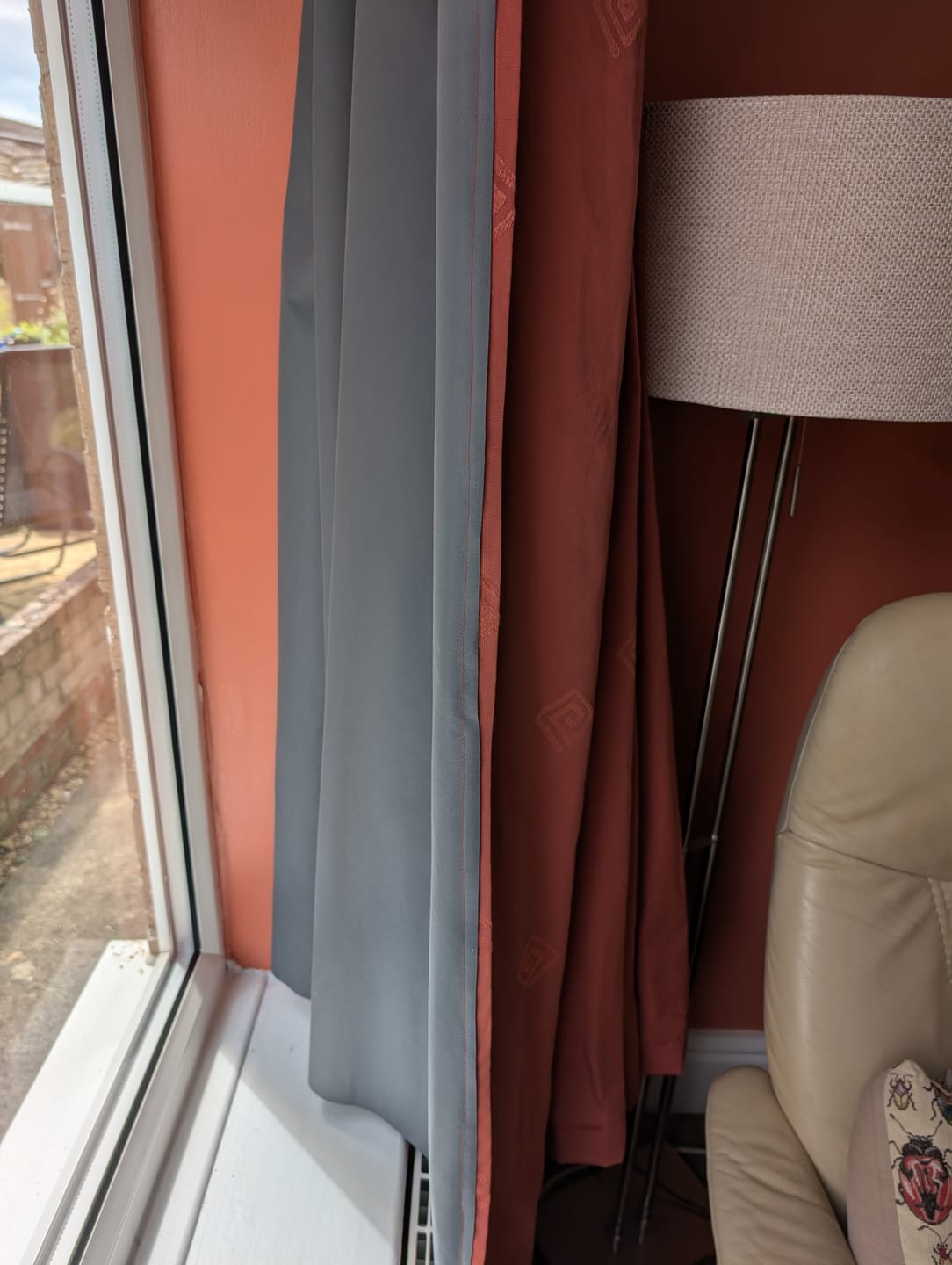 Customer photo review of Blackout Thermal Curtain Lining Fabric