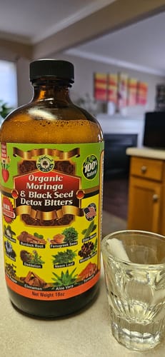 Customer photo review of Organic Moringa & Black Seed Bitters 16oz