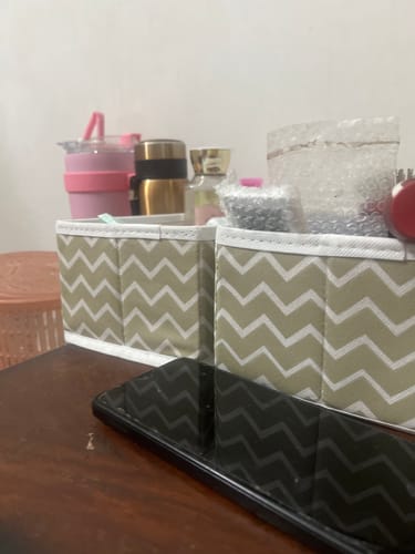 Customer photo review of Qoolish Pack of 6 White Drawer Organizers Set