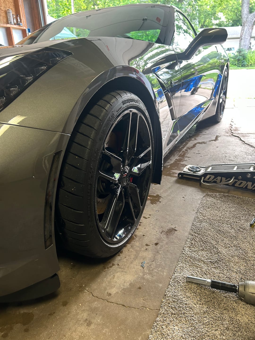 Customer photo review of Corvette C7 Extended Front & Rear Splash Guards