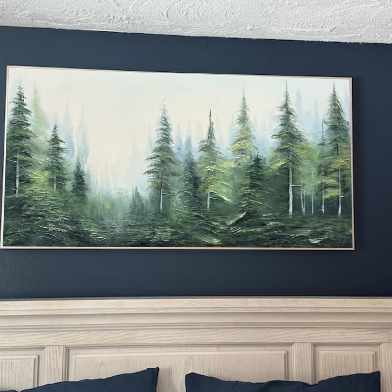 Customer photo review of Tree Textured Painting Canvas #TP025