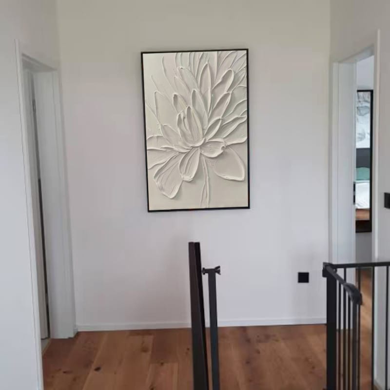 Customer photo review of Flower Textured Painting Canvas #FP059