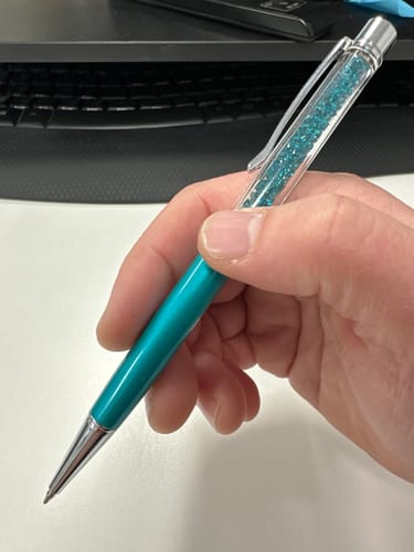 Customer photo review of Ballpoint Pen Refills for crystals from SWAROVSKI® Crystalline Pen - Black