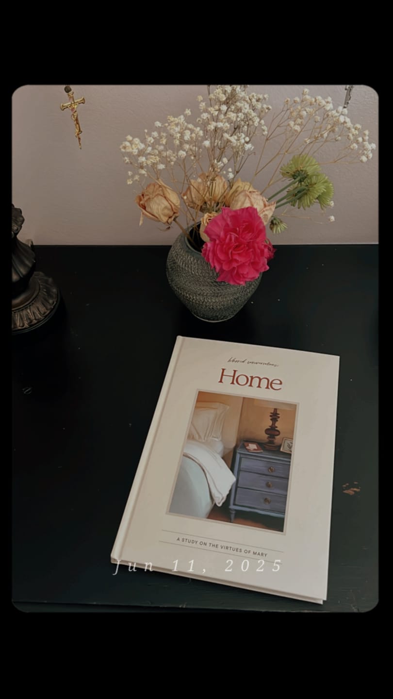 Customer photo review of Home // Blessed Conversations Catholic Study on the Virtues of Mary