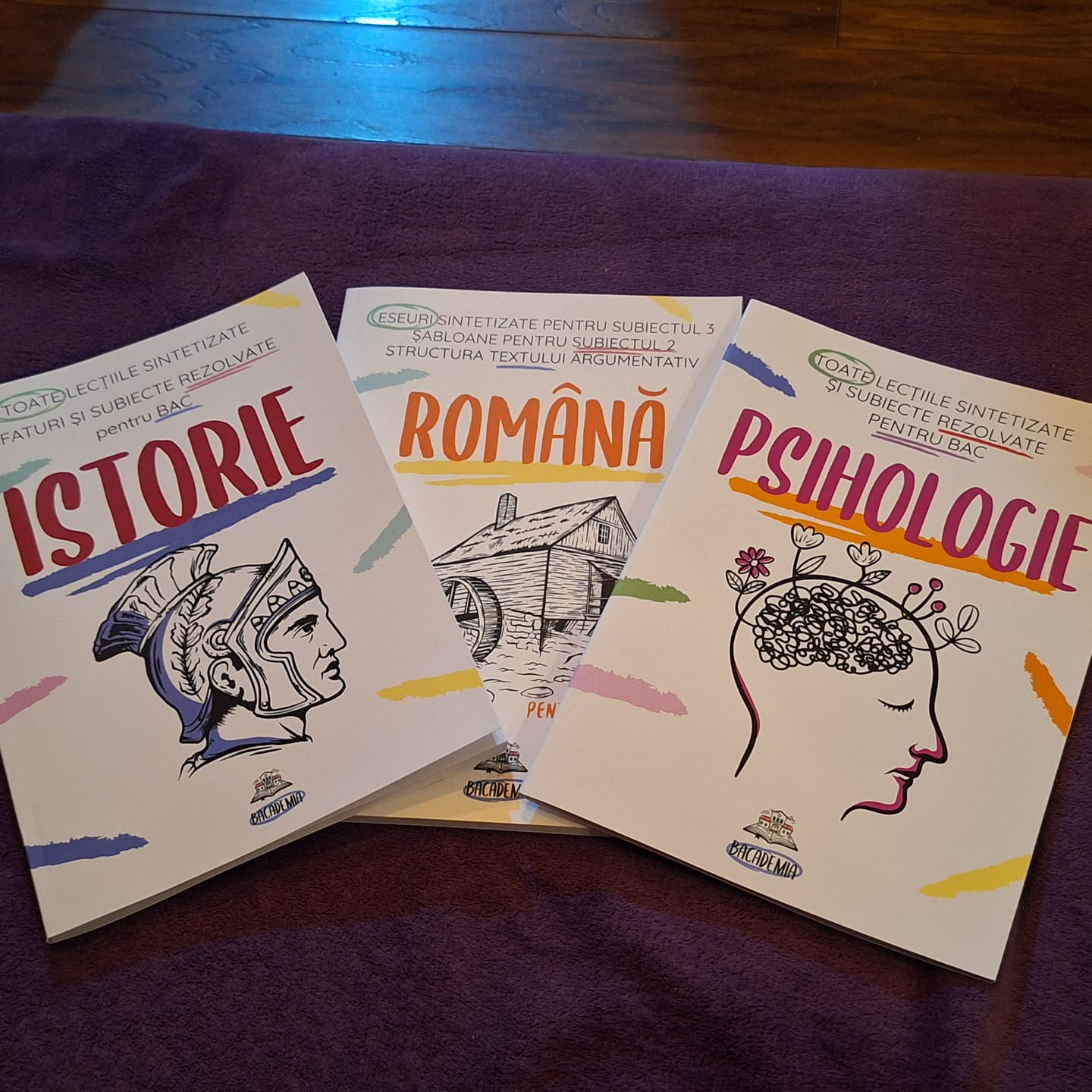 Customer photo review of Pachet Bacalaureat (Română + Istorie + Psihologie) Bacademia