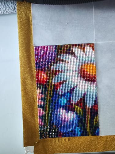 Customer photo review of 5D Diamond Painting – Blütenherzen im Farbenwirbel