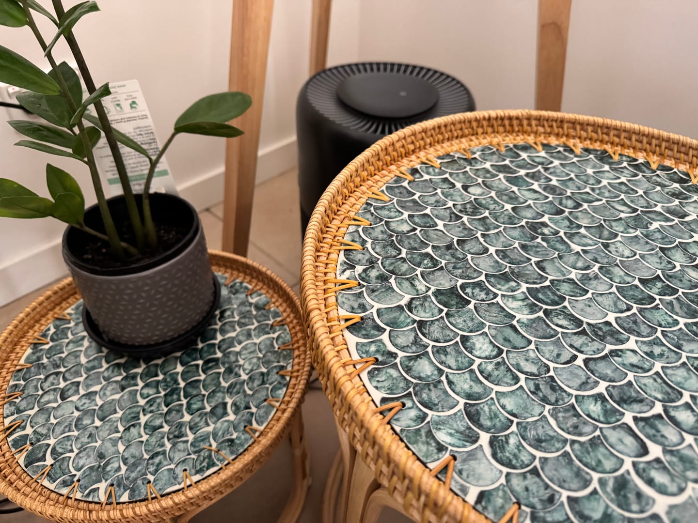 Customer photo review of Sirena Rattan Table Set