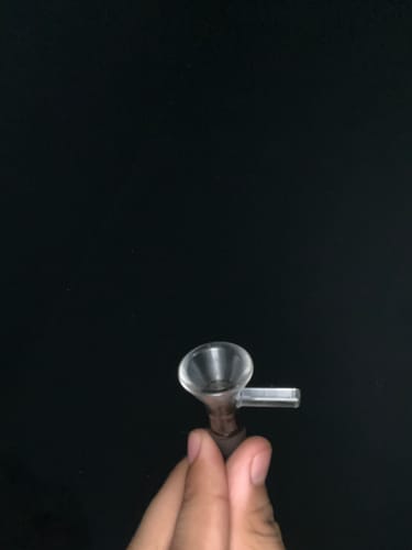 Customer photo review of 10" Color Accented Beaker Bong