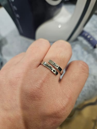 Customer photo review of The Keep Fucking Going Ring