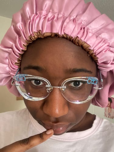 Customer photo review of Kitty Eyeglasses