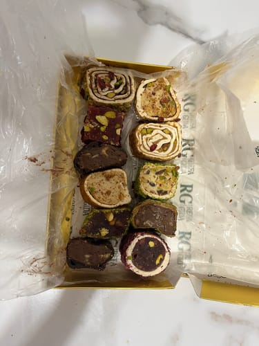 Customer photo review of Mixed Cut Turkish Delight 2.5 lb 20-25 Pieces