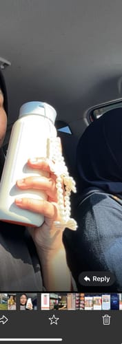 Customer photo review of Pretty Porcelain Bubble Bottle