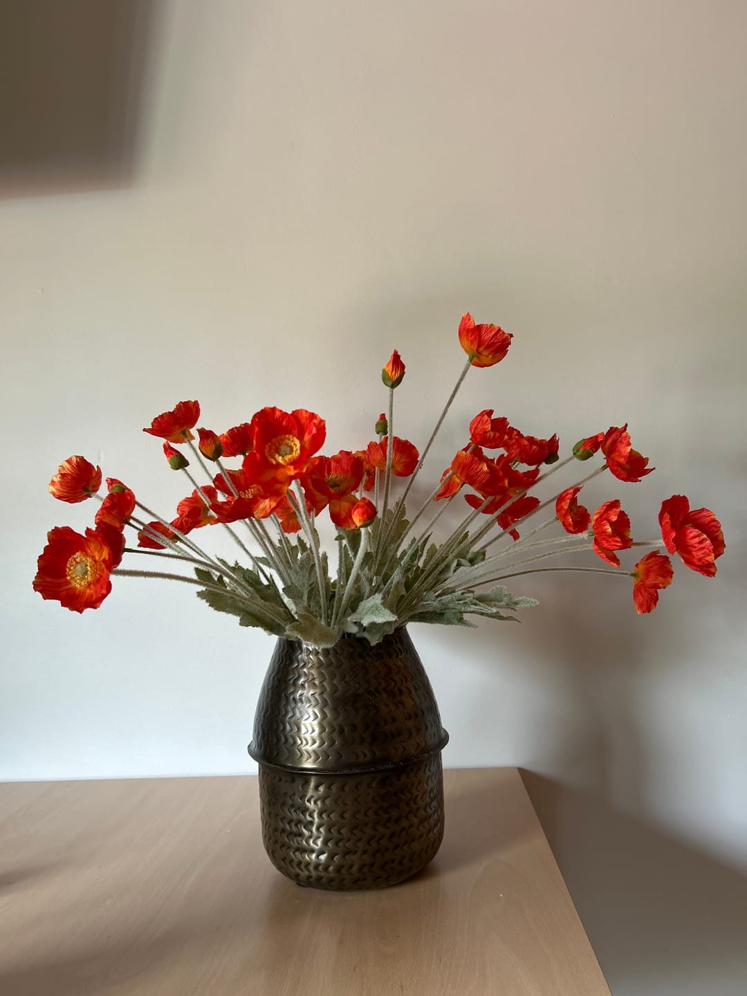 Customer photo review of Zijden Klaprozen - Oranje