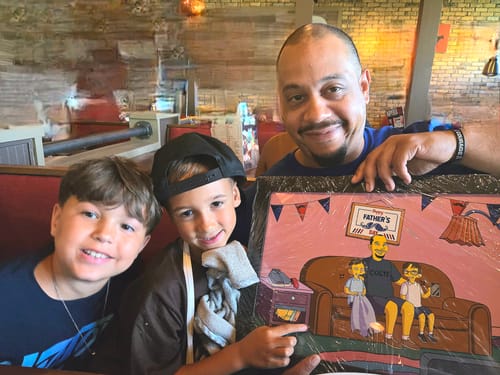 Customer photo review of Custom Turned Yellow Portrait + Framed Poster