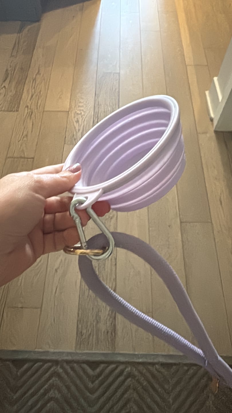 Customer photo review of Silicone Travel Bowl Pastel (4 colors)