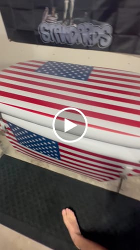 Customer video review of Triumph USA Flag Cold Plunge Tub + Chiller Bundle