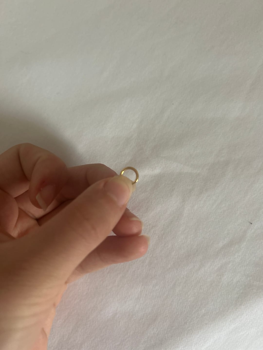 Customer photo review of Cartilage Hoop (16g)