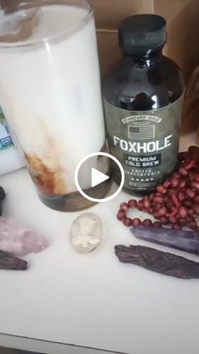 Customer video review of Foxhole Coffee Concentrate - Cold Brew Coffee, Perfect for Instant Iced Coffee, Cold Brewed Coffee and Hot Coffee