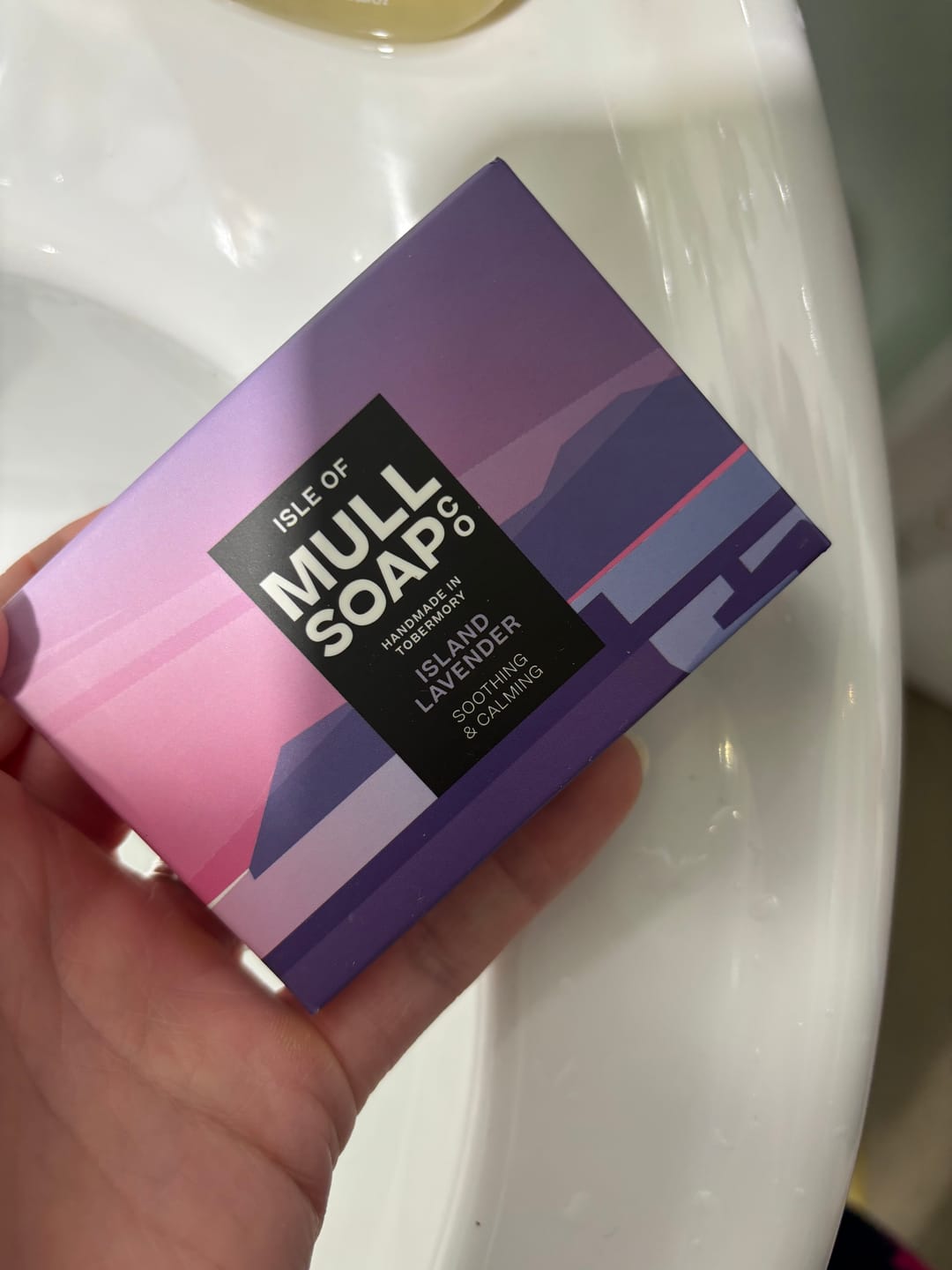 Customer photo review of Triple Mull Soaps Gift Set- Mull Heather/ Island Lavender/ Scottish Rose & Patchouli