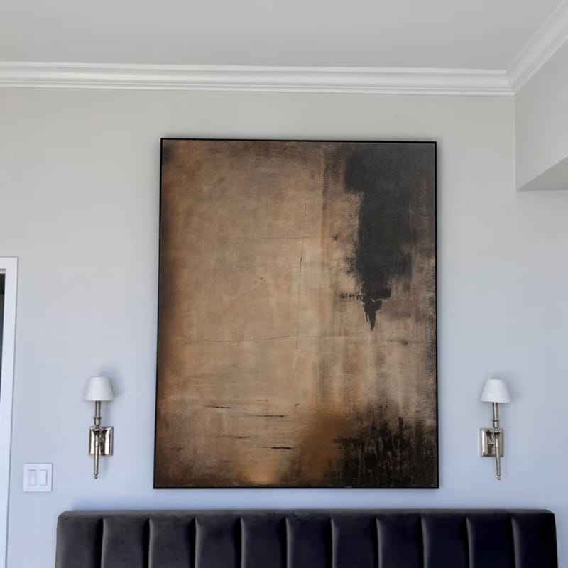 Customer photo review of Abstract Painting Canvas #AP128