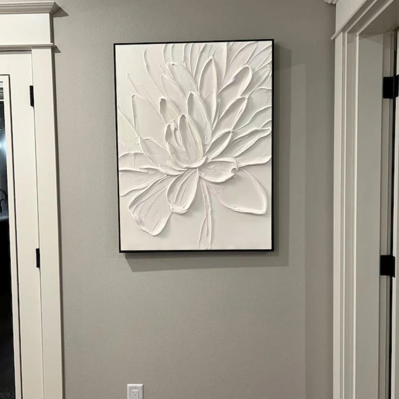 Customer photo review of Flower Textured Painting Canvas #FP059