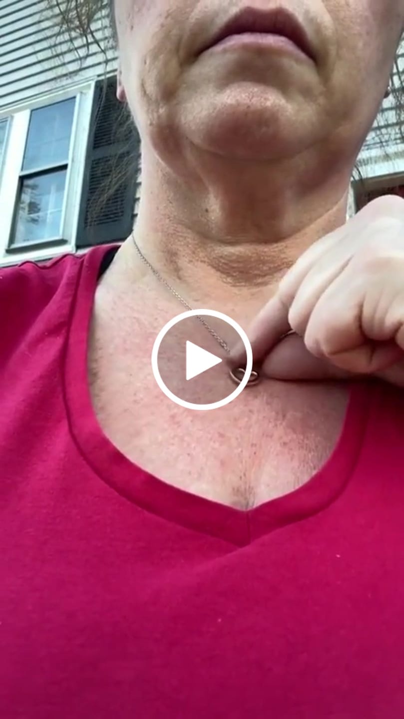 Customer video review of Chelsea 18k White Gold Plated Silver Heart Necklace and Earring Set with Swarovski Crystals