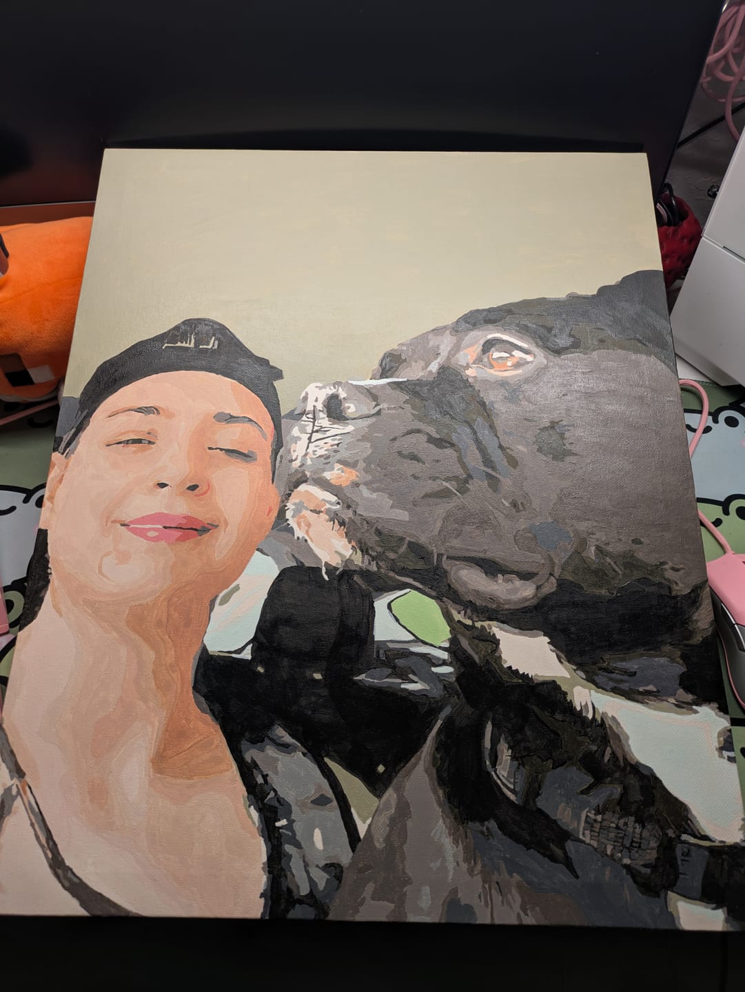 Customer photo review of Custom Paint By Numbers Kit For Adults