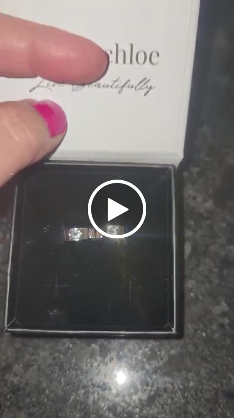 Customer video review of Alana 18k White Gold Plated 14mm Small Hoop Earrings with Swarovski Crystals — Final Sale - Fab Fav