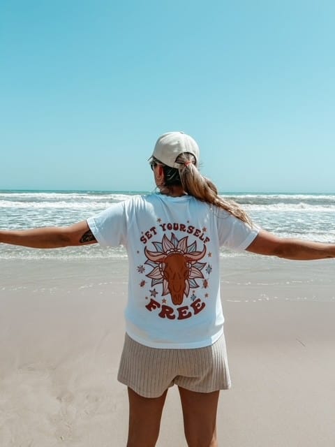 Customer photo review of SET YOURSELF FREE T-Damen