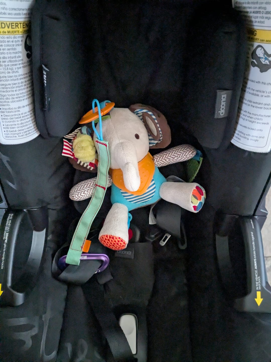 Customer photo review of Trail Tether: Hiking-Rated Pacifier Clip and Multi-Use Strap