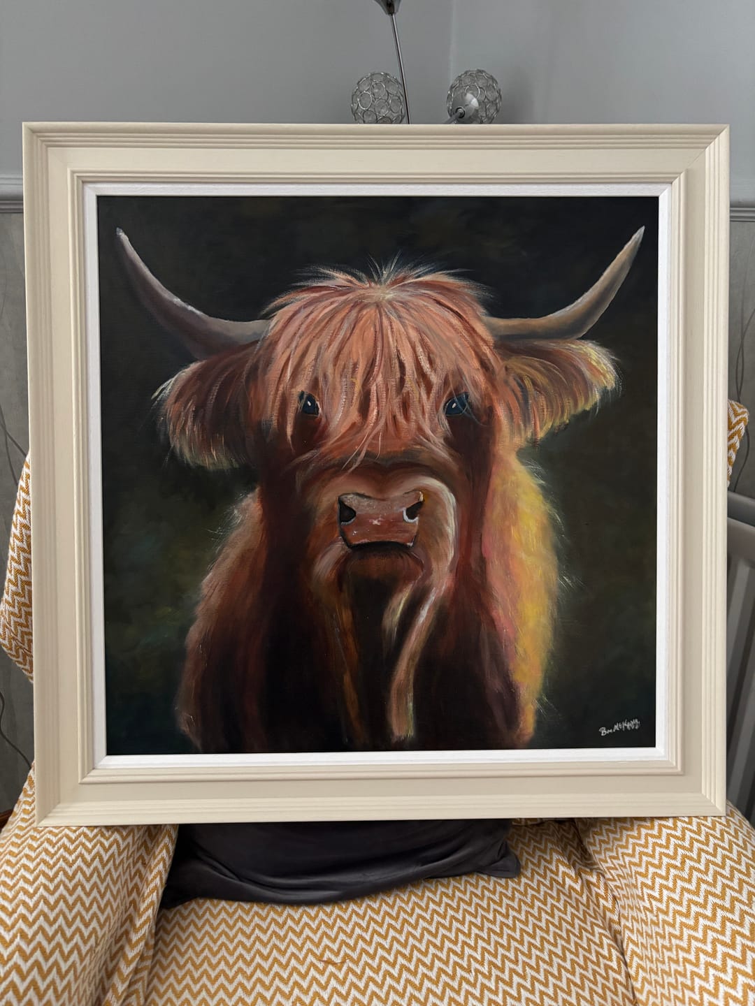 Customer photo review of Square Giclée Art Print