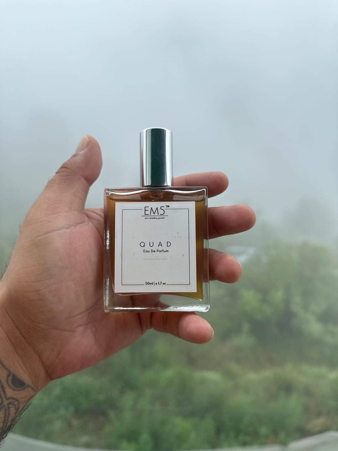 Customer photo review of EM5™ Quad Perfume for Men | Eau De Parfum Spray | Tobacco Vanilla Woody Cinnamon Fragrance Accords| Luxury Gift for Him | Sizes Available: 50 ml / 15ml