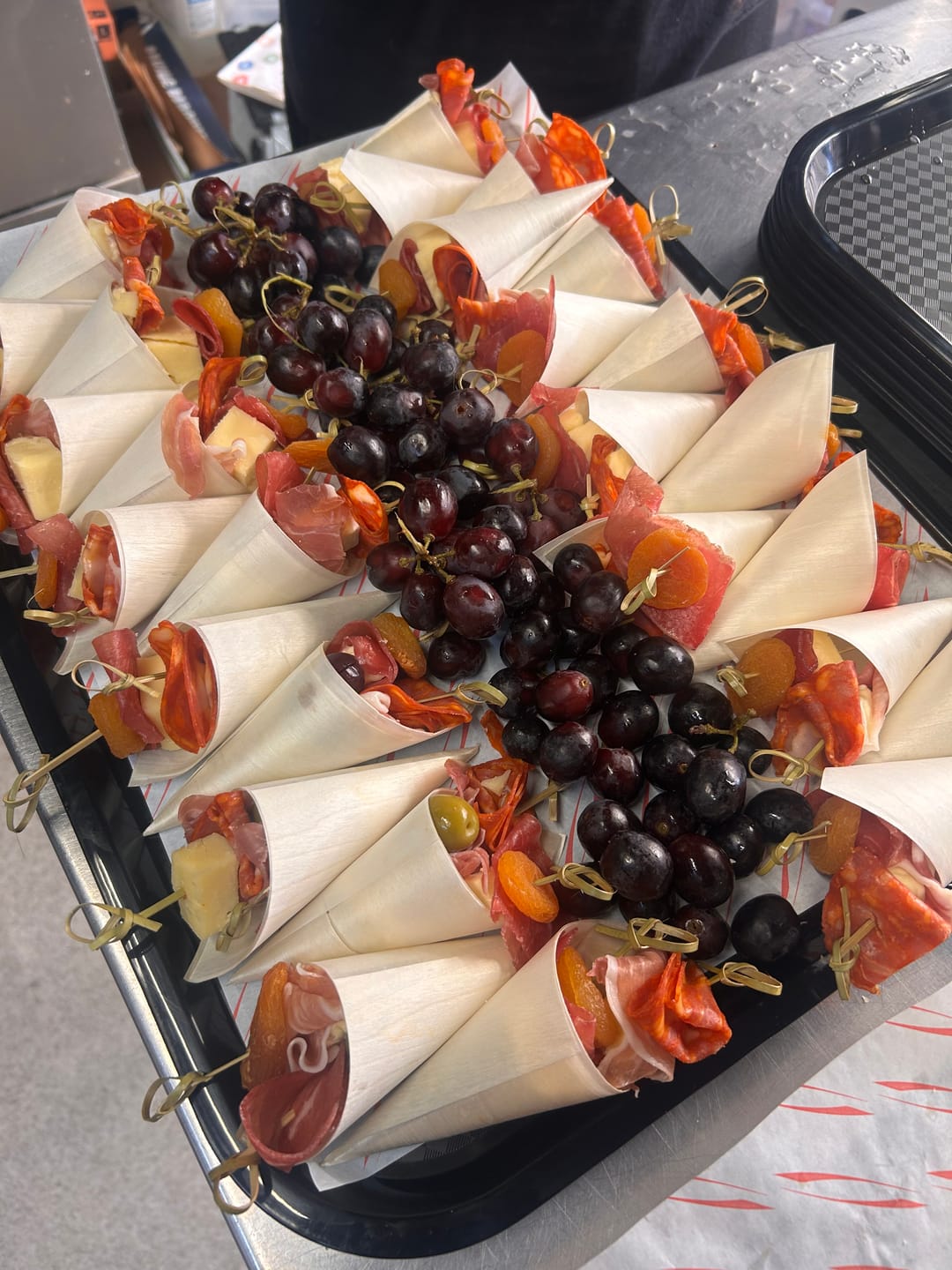 Customer photo review of Eco-Friendly Natural Pinewood Serving Cones | 4 Sizes | Food Presentation