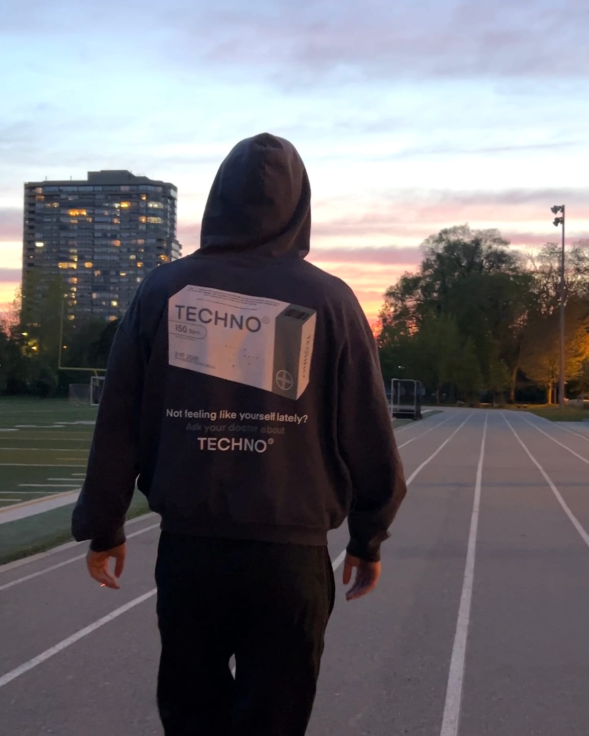 Customer photo review of TECHNO PILLS HOODIE