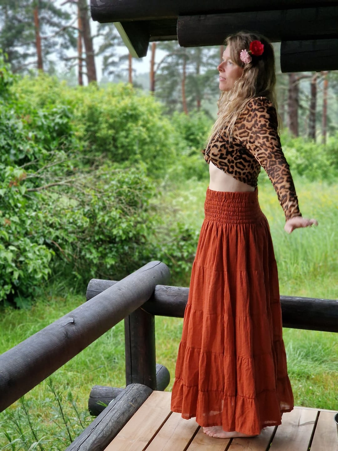 Customer photo review of Maxi Skirt Moana Rust