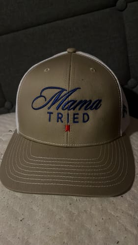 Customer photo review of MHC Mama Tried Ultra Trucker Hat