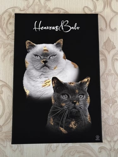 Customer photo review of Gold Pawtrait
