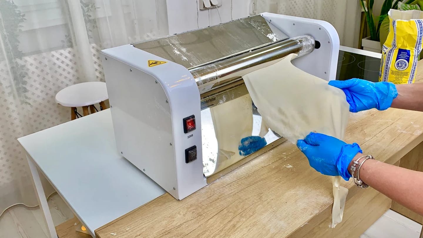 Customer photo review of Electric Dough Sheeter Machine