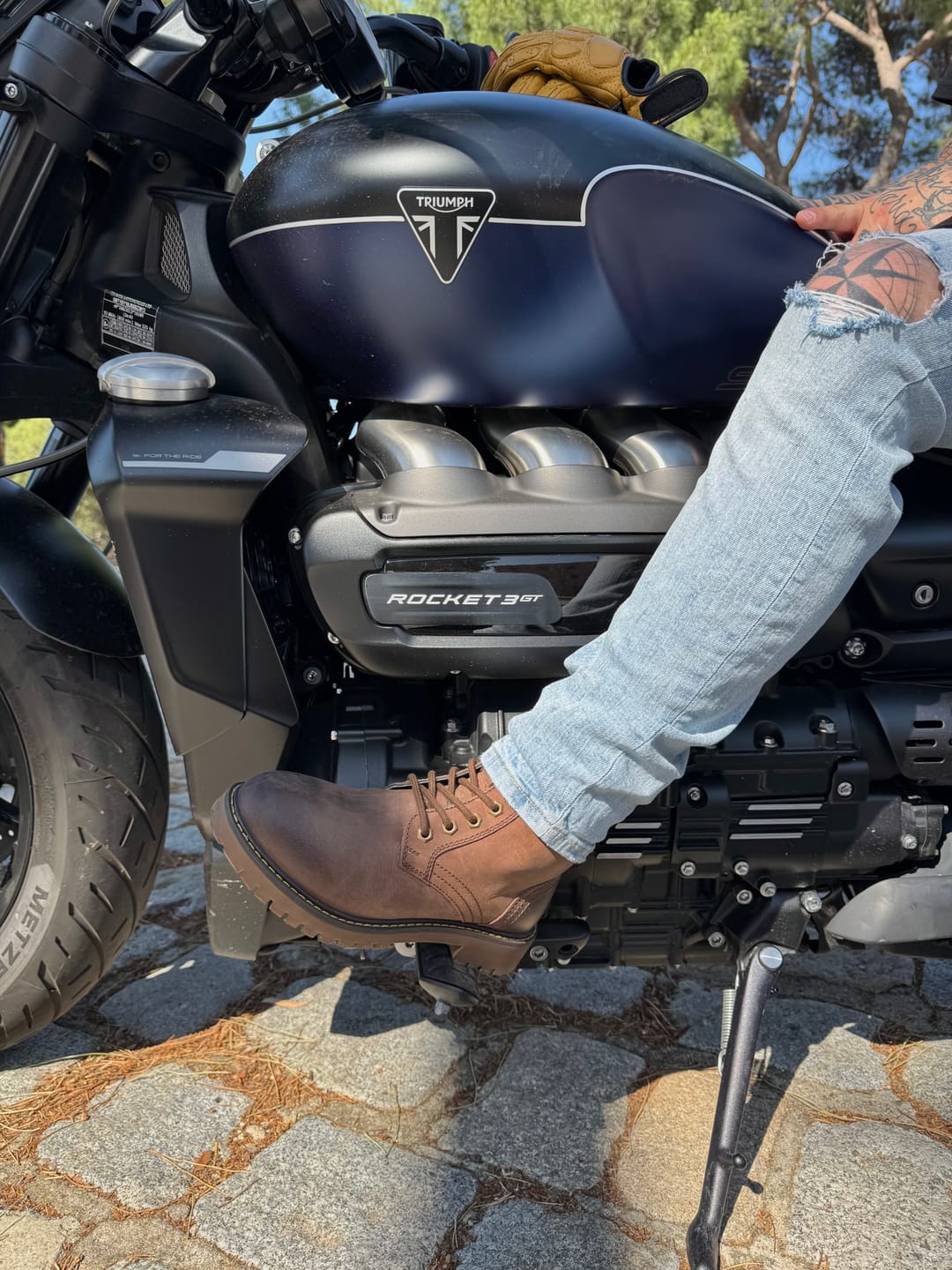 Customer photo review of boots derby rusty wrangler